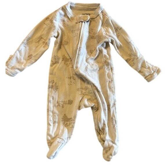 Carter’s Just One You 3M Neutral Bundle 5 Pieces (4 Sleepers + 1 Two-Piece Set) - Picture 3 of 11